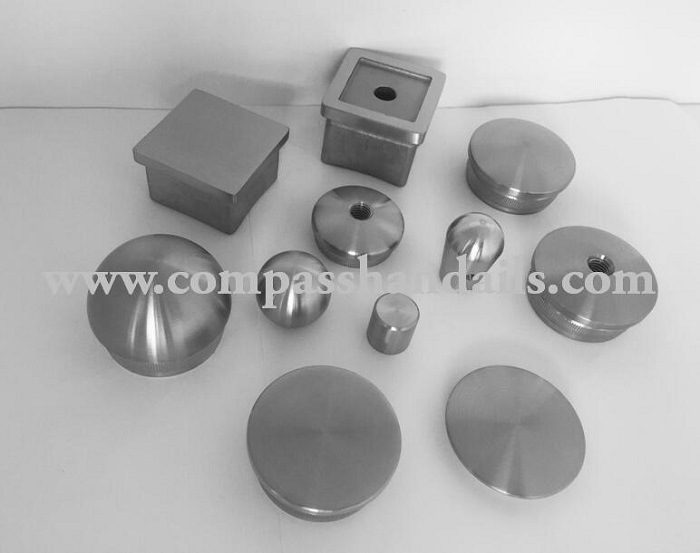 AISI304/316 Mirror/Satin Stainless Steel Dome End Caps for Staircase Balustrade/Fence/Baluster Post/Newel/Pipe/Tube