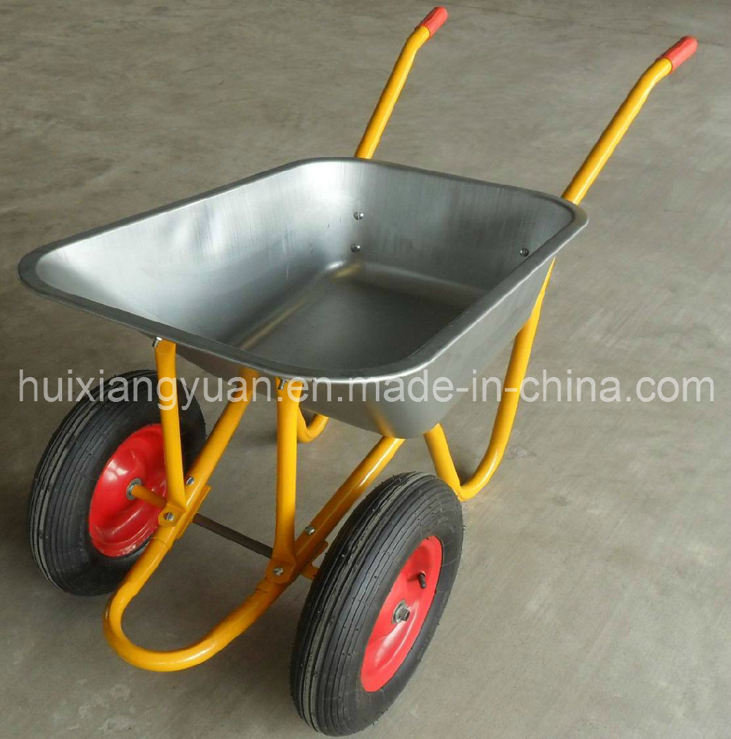 Wb5017 Garden Wheel Barrow, Galvanized Wheelbarrow