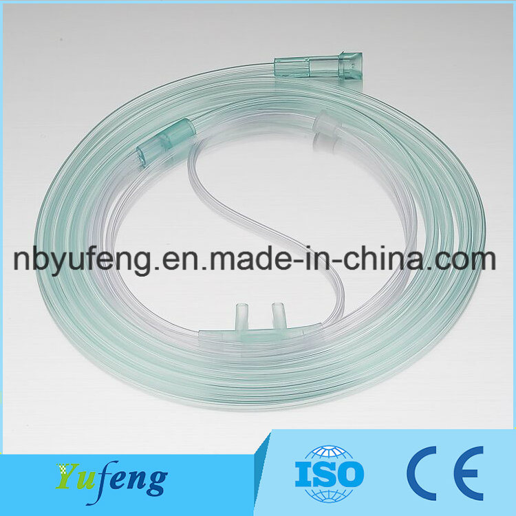 Disposable Sterile Colorful Nasal Oxygen Cannula with Soft Tip