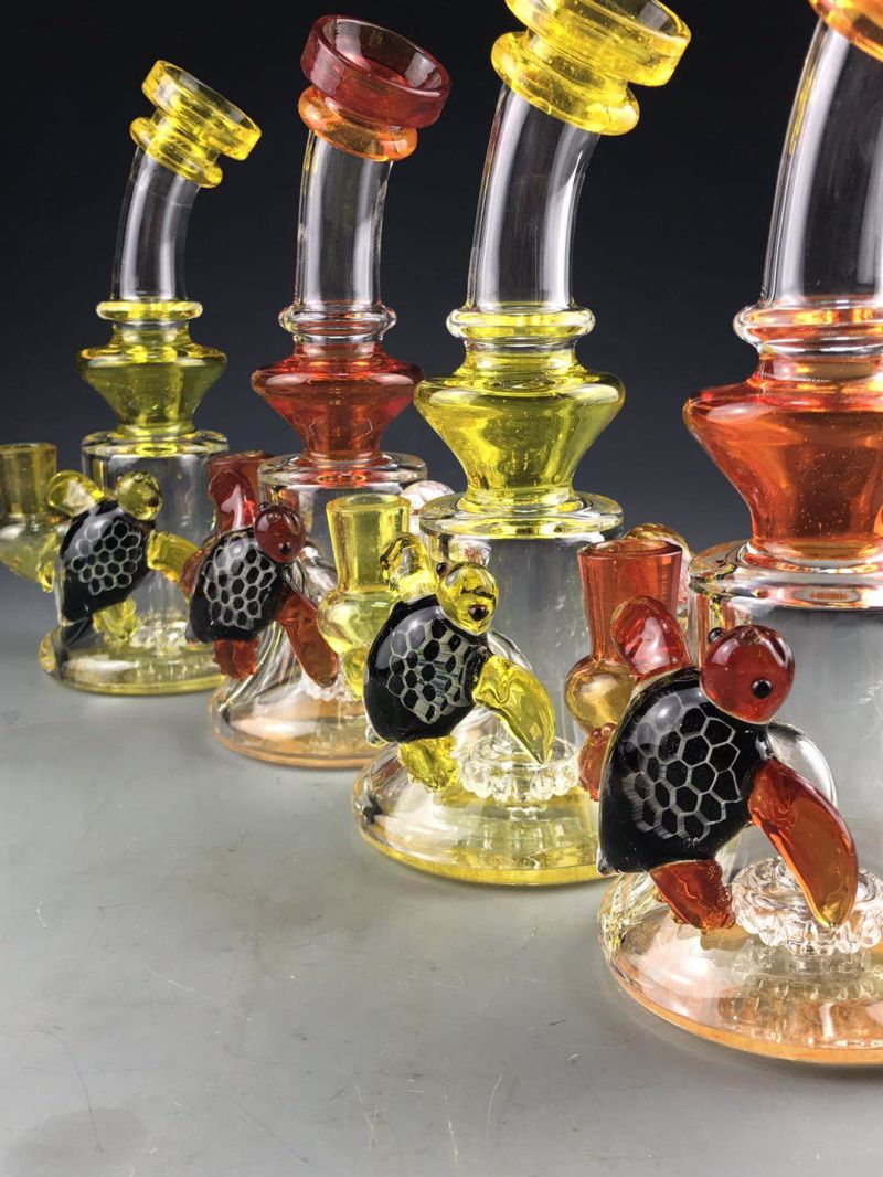Bontek High End Colorful Glass Smoking Water Pipe with Bowl