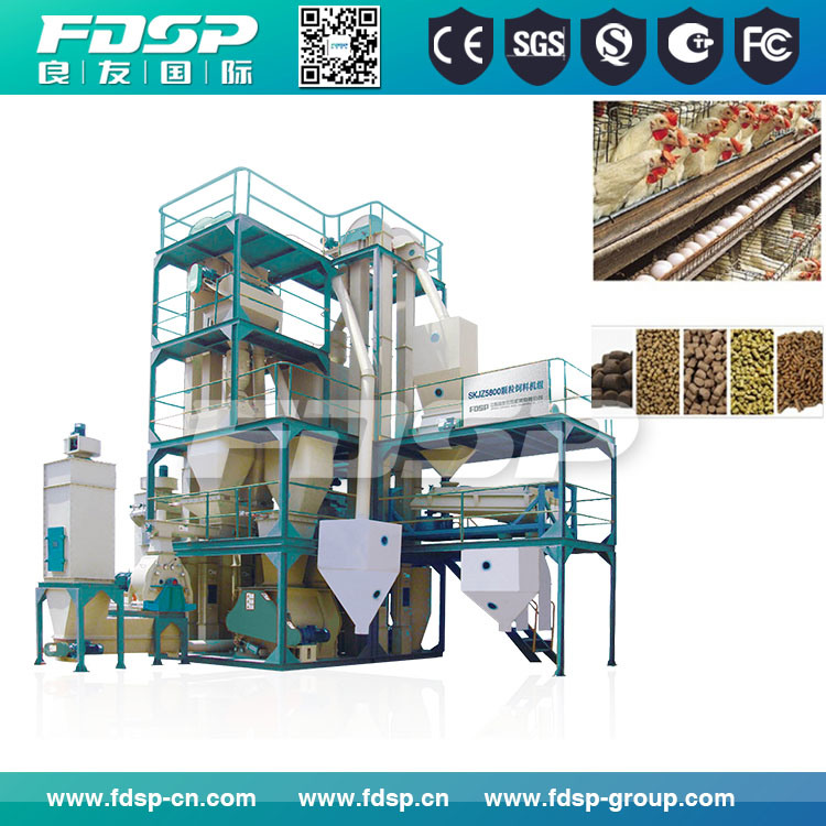 4-5t/H Small Feed Mill Plant/Animal Feed Processing Line