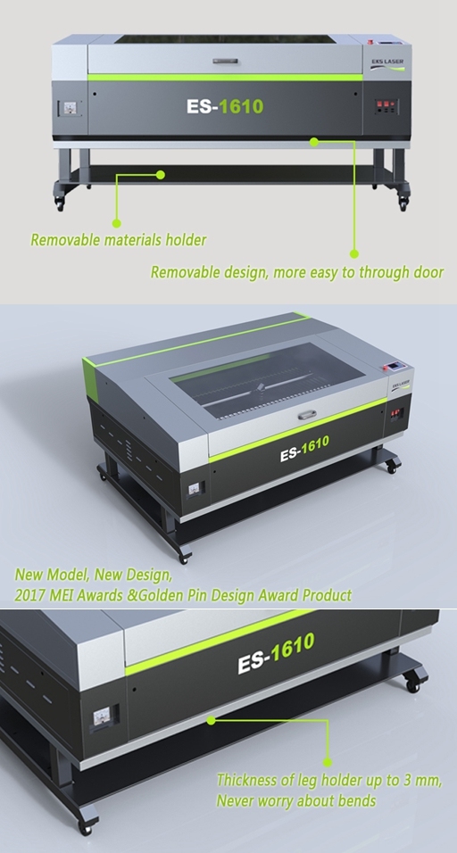 High-Speed Nonmetal CO2 Laser Cutting and Engraving Machine Es-1610