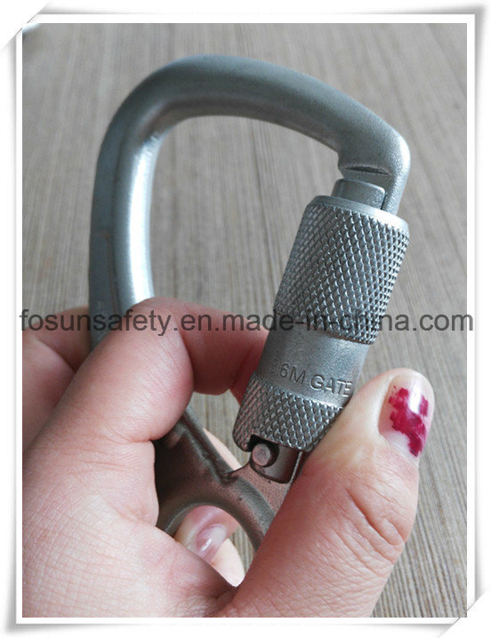 45kn Carbon Steel Climbing Double Lock Carabiner