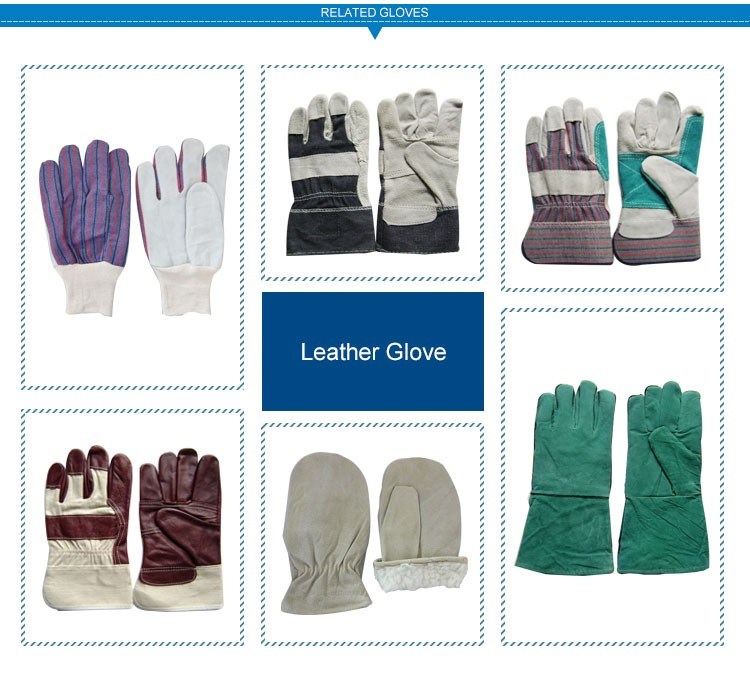 Safety Customized Welding Working Cow Grain Leather Gloves