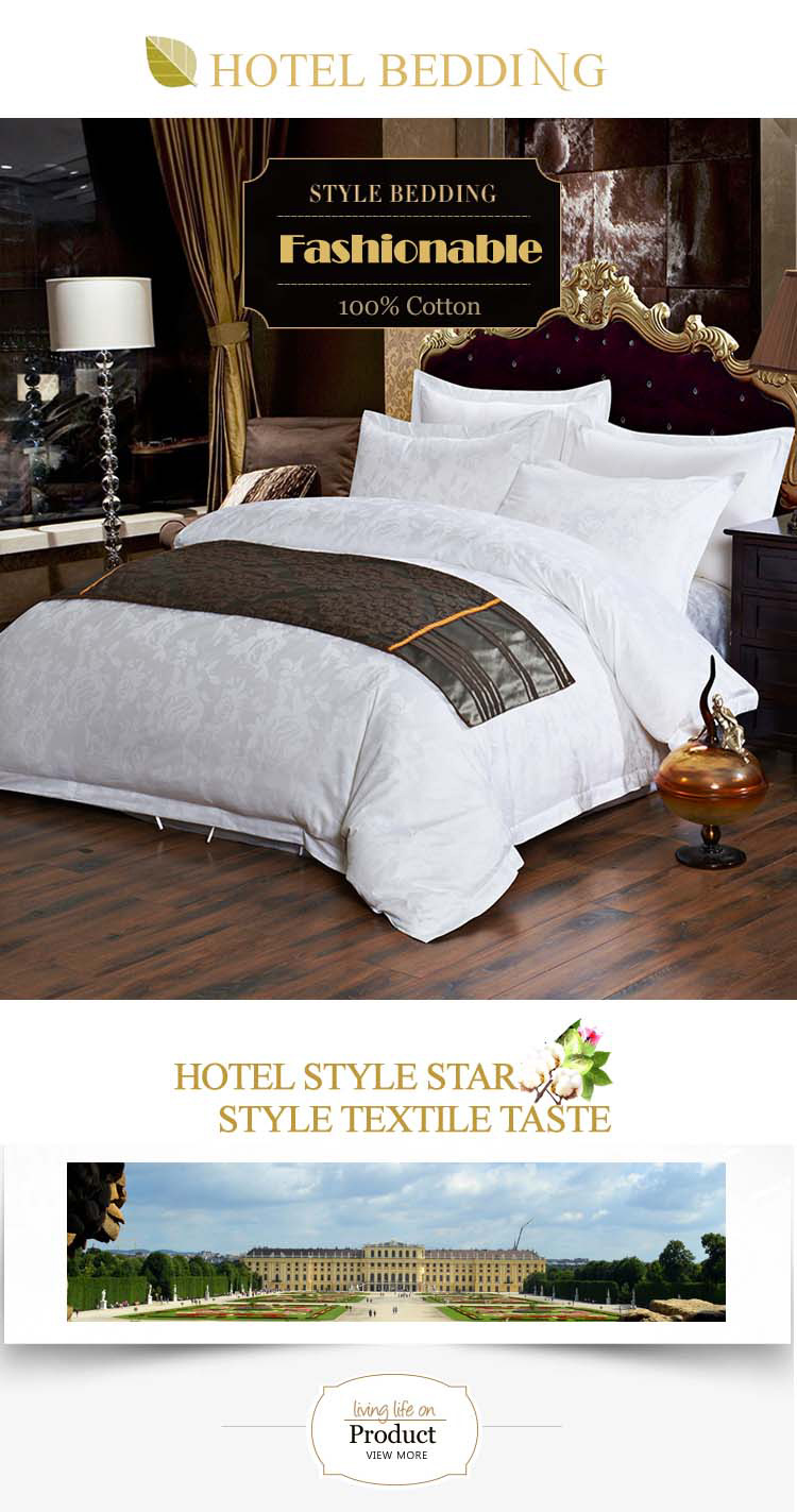 Yrf Supplier Hotel Linen White Plain Bedding Sets Bedroom Set