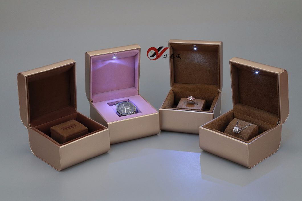 God PU Leather with LED Light Jewelry Box Set