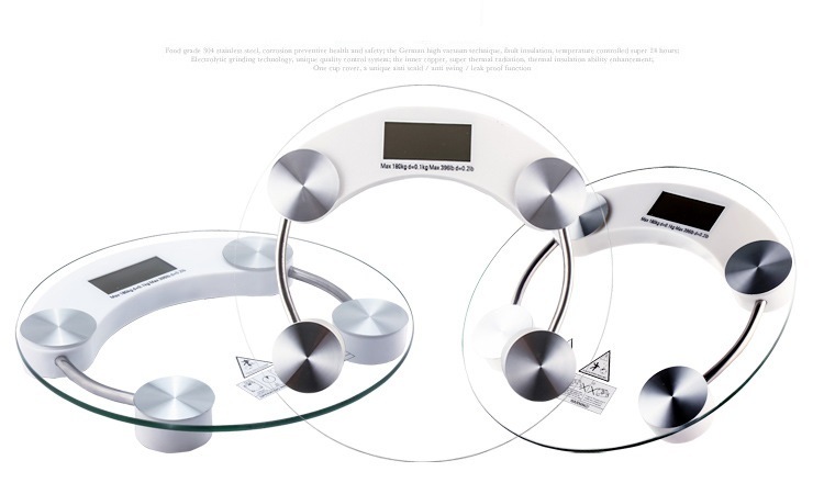 33cm Large Round Electronic Health Body Weighing Scale