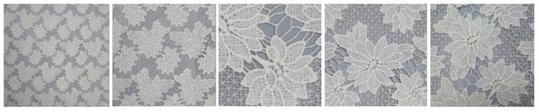 3D embroidered Water Soluble Lace Fabric
