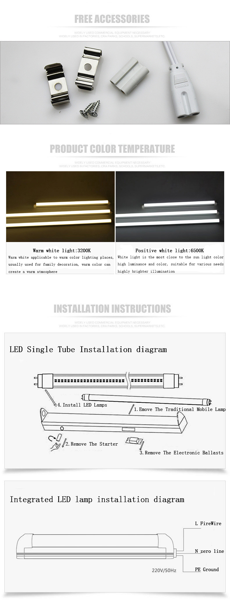 LED Tube Lamp T5 T8 Lights High Quality with Certification