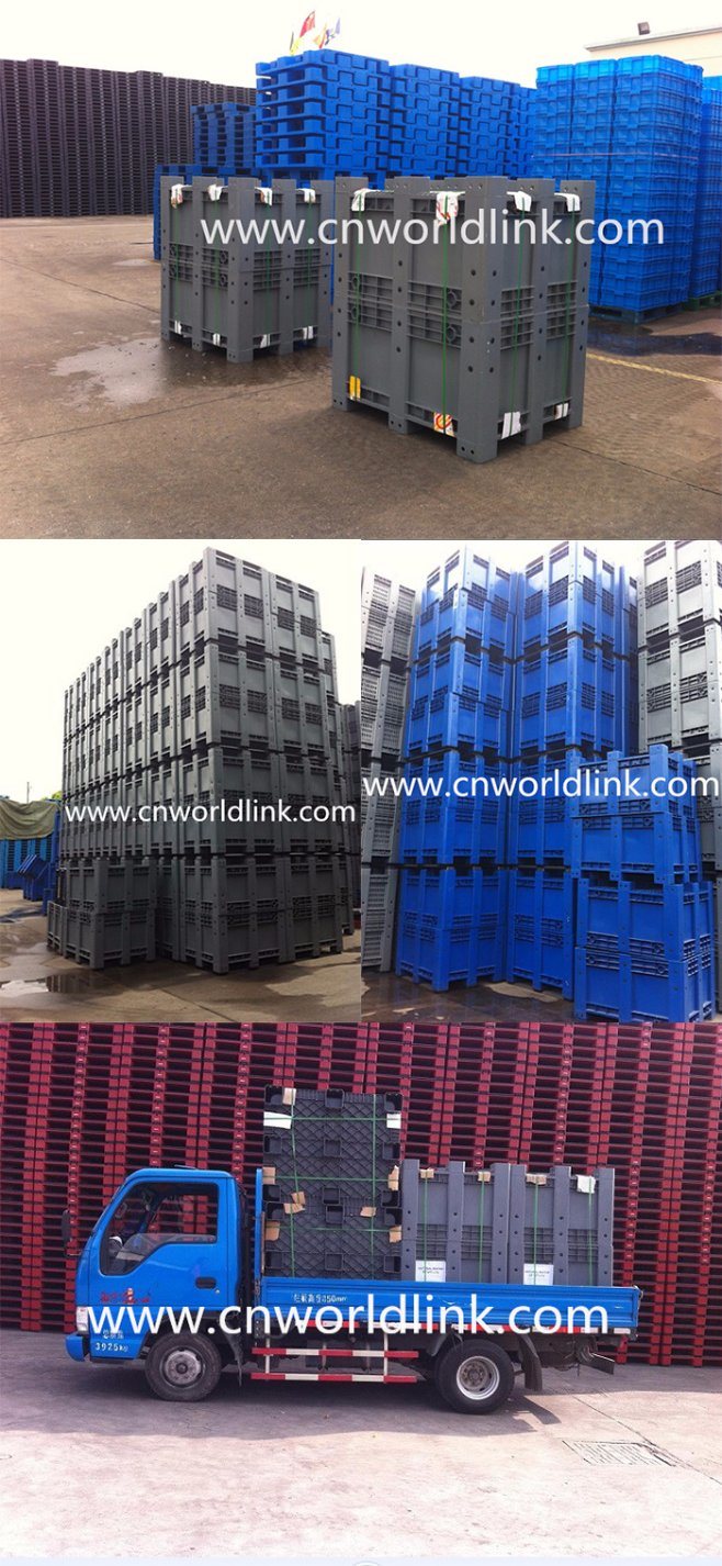 1000kgs Heavy Duty Perforated Plastic Pallet Box for Agriculture