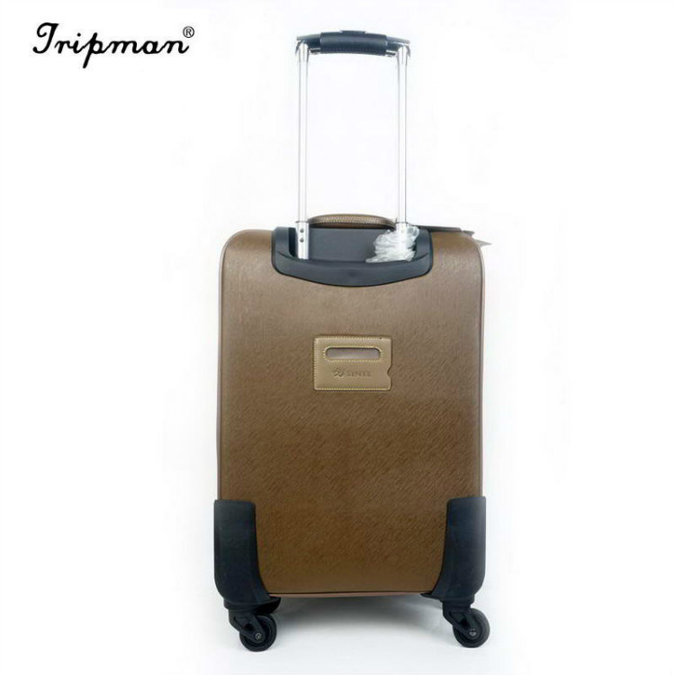 Business Bags with Wheels and Cases PU Leather Trolley Luggage