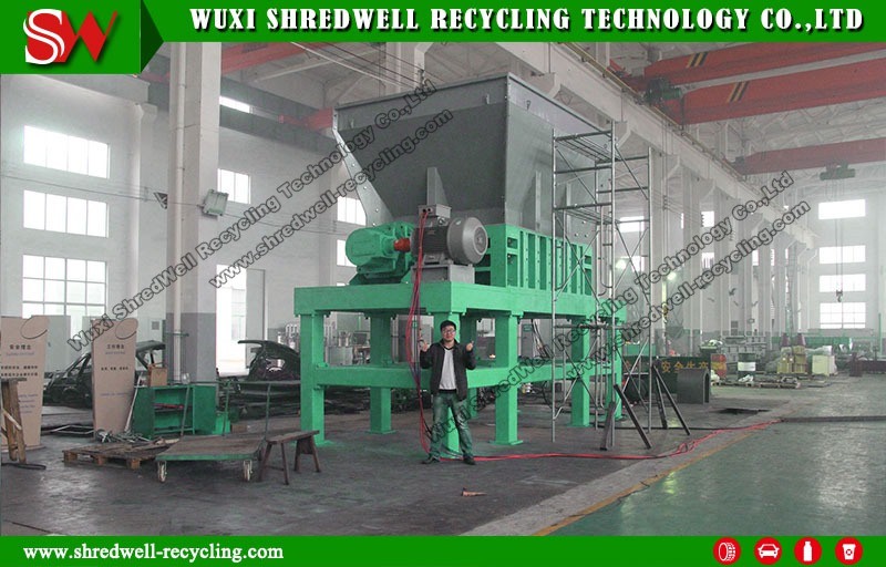 Double Shaft Crusher for Recycling Wood/Tree Branch