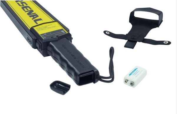 Portable Hand Held Metal Detector, Black - Ideal Security Device Super Scanner