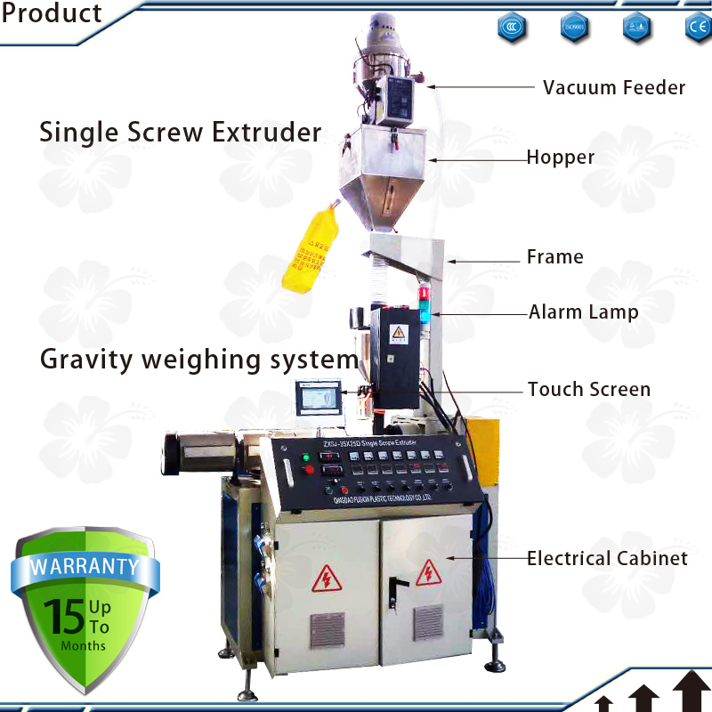 Single Screw Extruder for HDPE Plastic Granules Extrusion Line