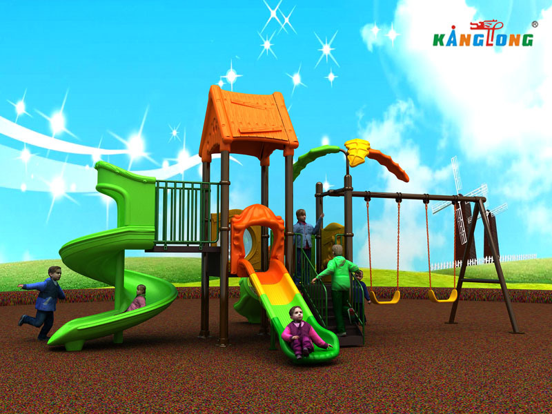 Outdoor Playground, Kids Plastic Slide, Plastic Molded Slides Kids Kl-2016-015