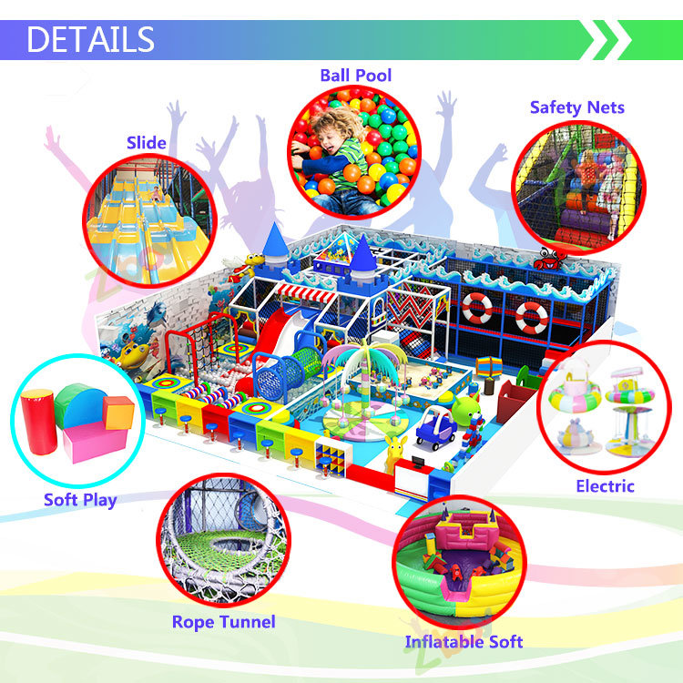 Plastic Soft Play Playground Material and Indoor Playground