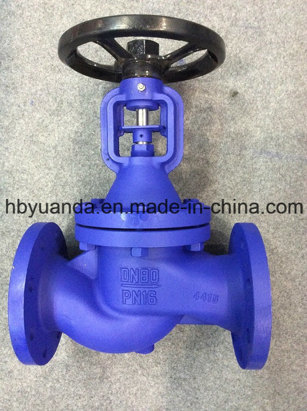 cast iron steam used DIN bellow globe valve