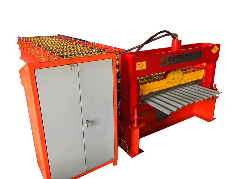 Steel Coloured Sheet Roof Tile Corrugated Panel Roll Forming Machine