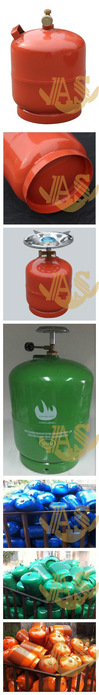 Steel LPG Gas Cylinder for Camping and Cooking