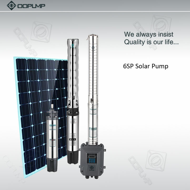 1.5HP DC/AC Stainless Steel Solar Water Pump Submersible Pump