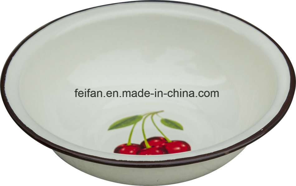 Kitchen Utensil Enamel Carbon Steel Pudding Basin