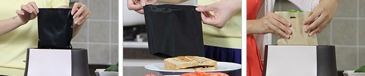 PTFE Fiberglass Fabric Toaster Bag Bread Bag Reusable Sandwich Bag