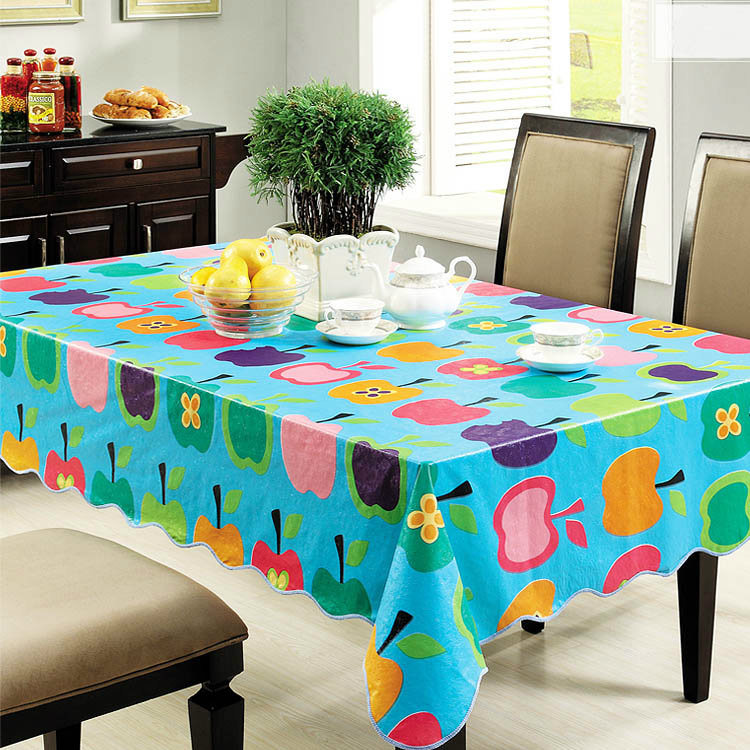 Water Proof / Oil Proof PVC Printed Vinyl Table Cloth for Party