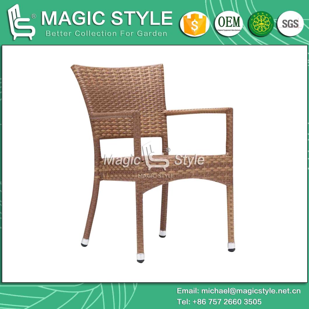 Patio Wicker Dining Chair with Table Garden Rattan Chair Outdoor Dining Table Rattan Weaving Chair (Mathew dining chair) Furniture