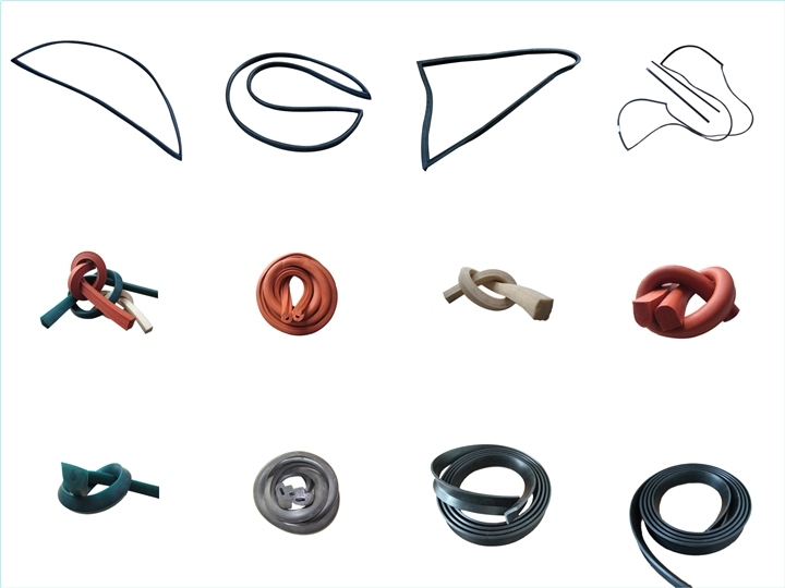 Customized Many Kinds of PU Slotted Door Seal / NBR Rubber Wiper Seal / Flocked Rubber Seal