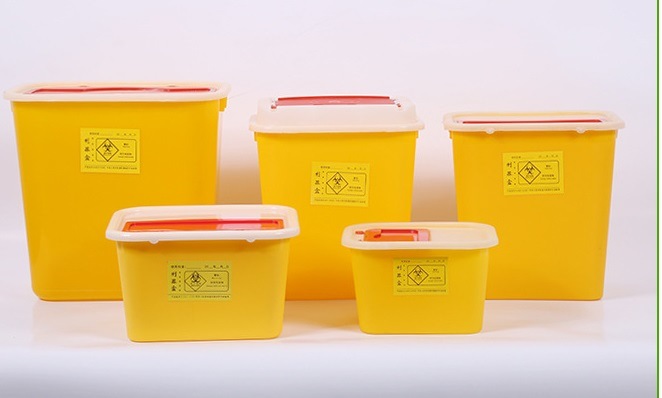Square Medical Use Waste Sharp Container Sharp Bin Wastebin