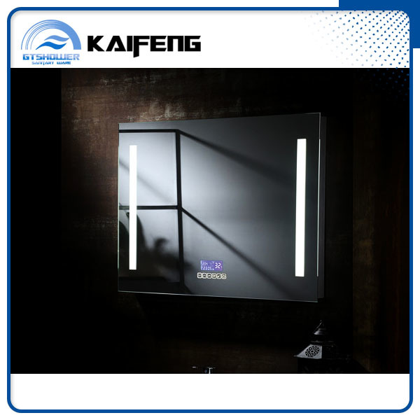 Modern Frameless Bathroom Wall Mirror, LED Backlit, Digital (SM-002)