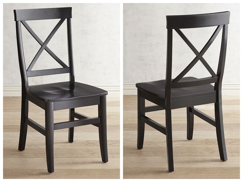 American Style Black Restaurant Furniture Solid Wood Dining Chair (HD464)