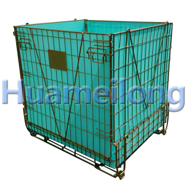 Galvanized Stacking Pet Bottle Pallet Wire Mesh Container