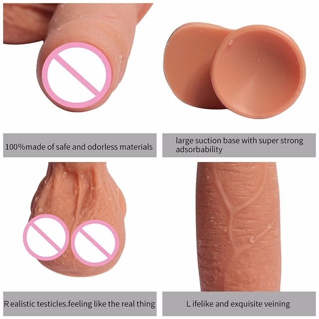 Adult Sex Toys Big Medical Silicone Artificial Penis Anal Realistic Penis Male Dildo