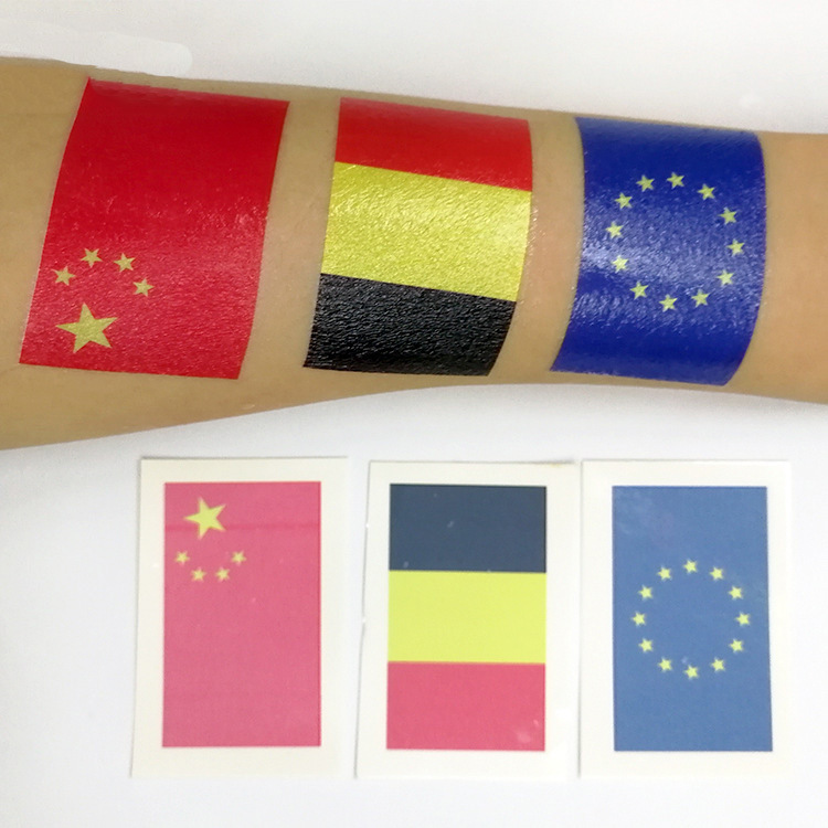 Wholesale Country Temporary Flag Face Tattoo Sticker