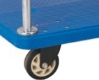 Plastic Heavy Duty Platform Utility Trolley with 4 Wheels