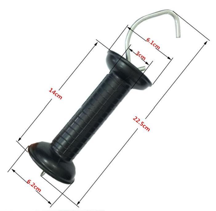 Gate Handle for Electric Fence, Gate Handle with Tension Spring with Hook