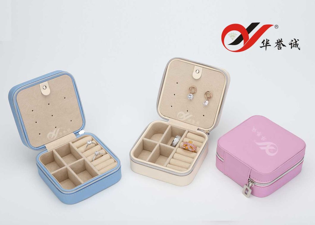 3 Color Multi-Functional Leather Jewelry Box for Jewelry Storage