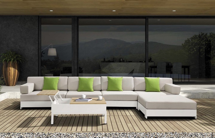 Luxury Modern Outdoor Garden Sling Sofa Set with Cushion (MY-529)
