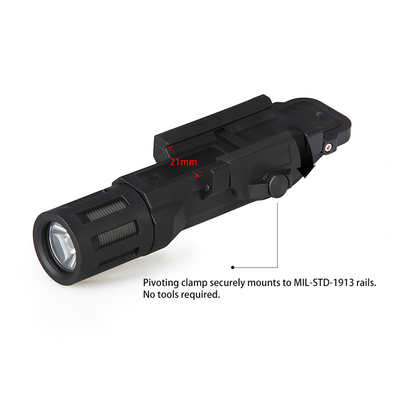 Outdoor White Multi-Function Weapon Mounted LED Flashlight HK15-0092