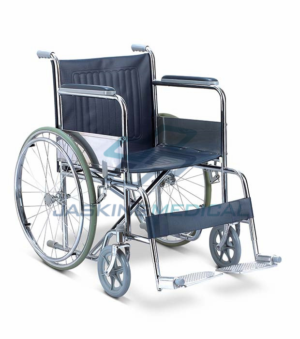 Ce Approved Cheap Price Factory Chromed Steel Manual Wheelchair (JX-719)