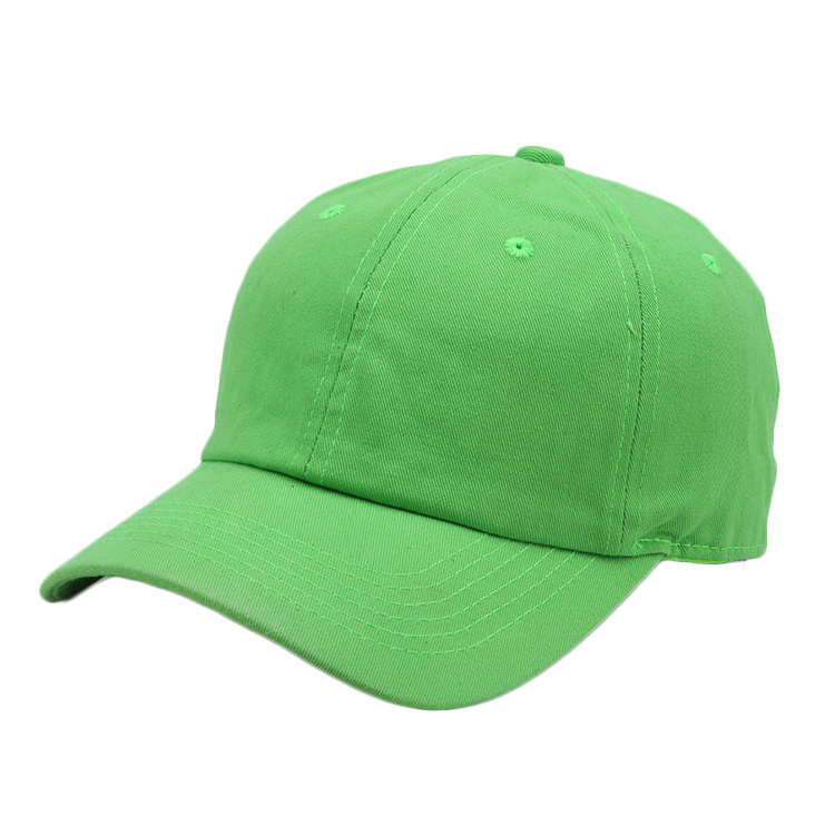 Personalized Adult/Kids Size Green Baseball Cap 100% Cotton Blank Hats