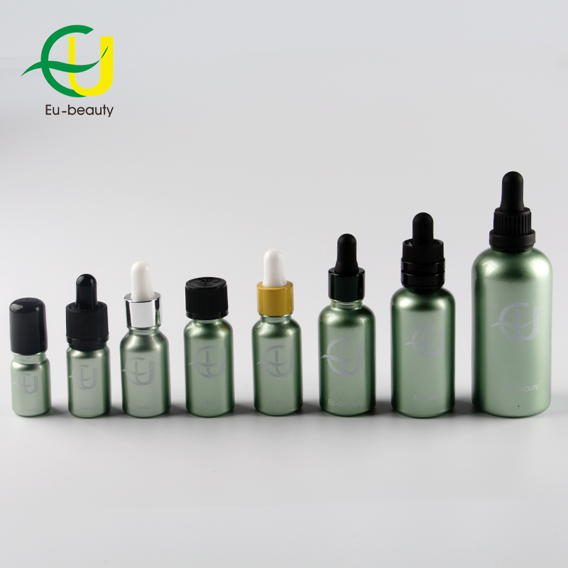 5ml 10ml 15ml 20ml 30ml 50ml 100ml Black Glass Bottle with Cosmetic Dropper