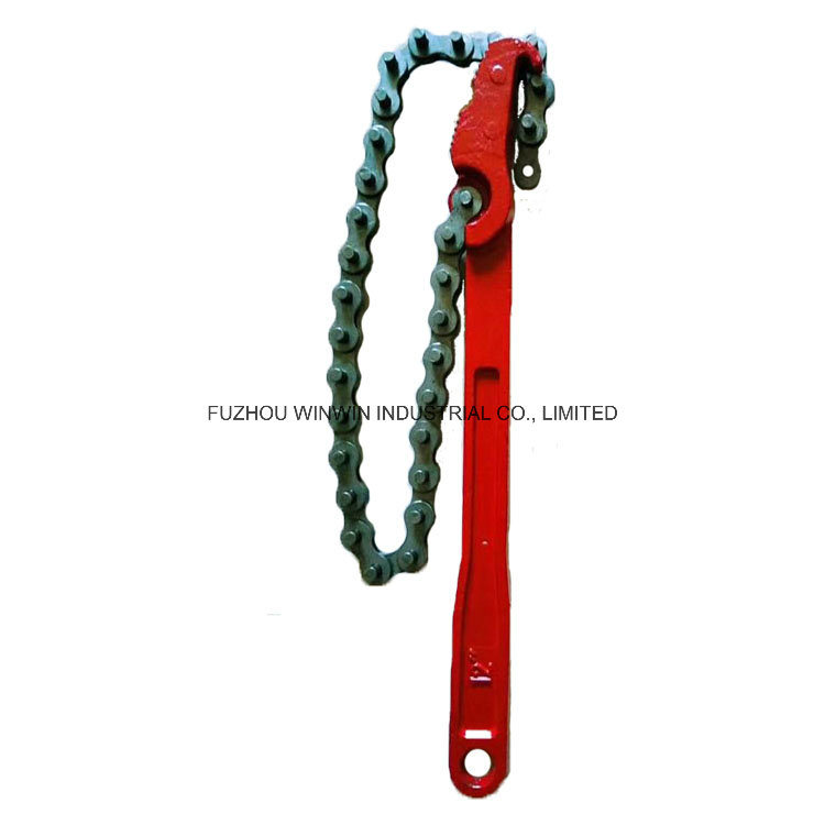 Chain Pipe Wrench Steel Pipe Clamps Oil Filter Wrench (WW-CPW01)