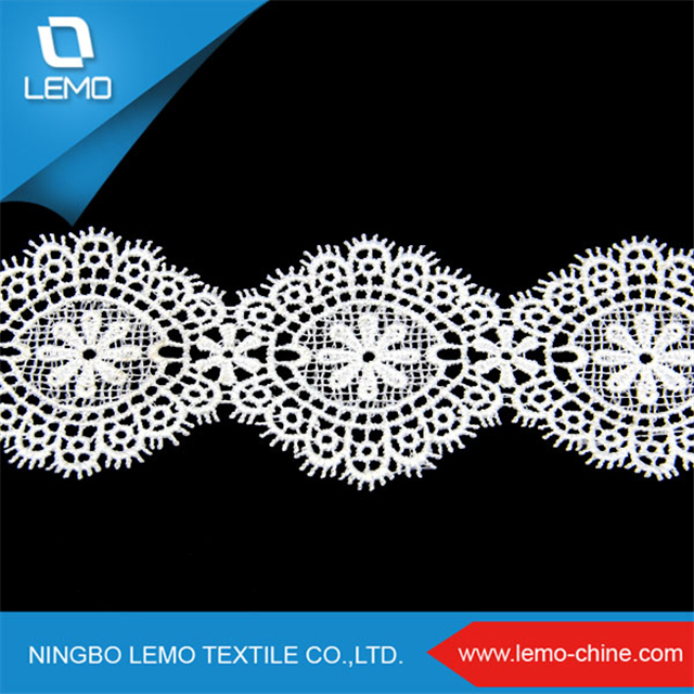 100% Polyester African Chemical Lace for Bridal Dress