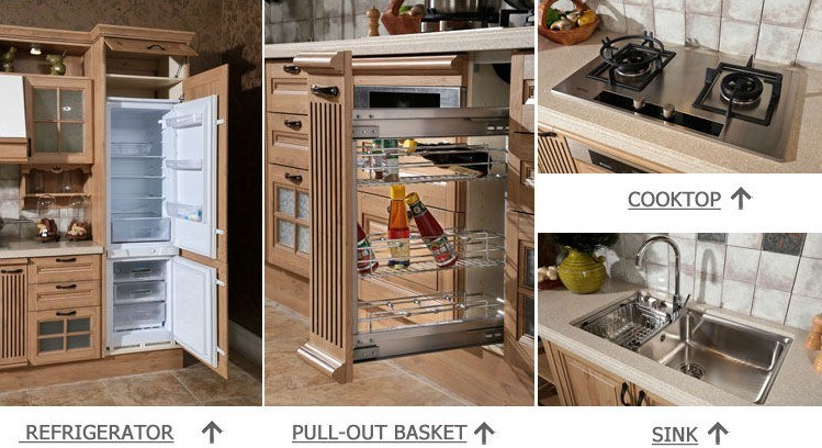 Modern Wood Kitchen Cabinet Furniture (OP13-301)