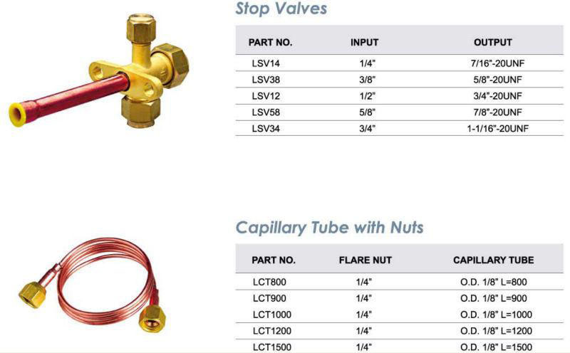 Fastener Brass Pipe Fitting Capillary Tube with Nut