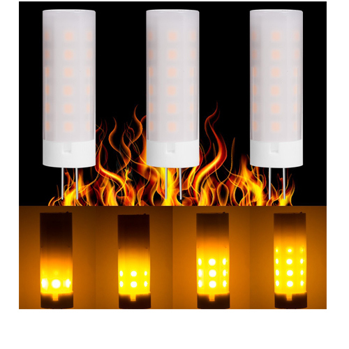 America Market Hot Selling LED Flame Bulb 12V 2W G4 Flicking LED Light Bulb with 3-Mode