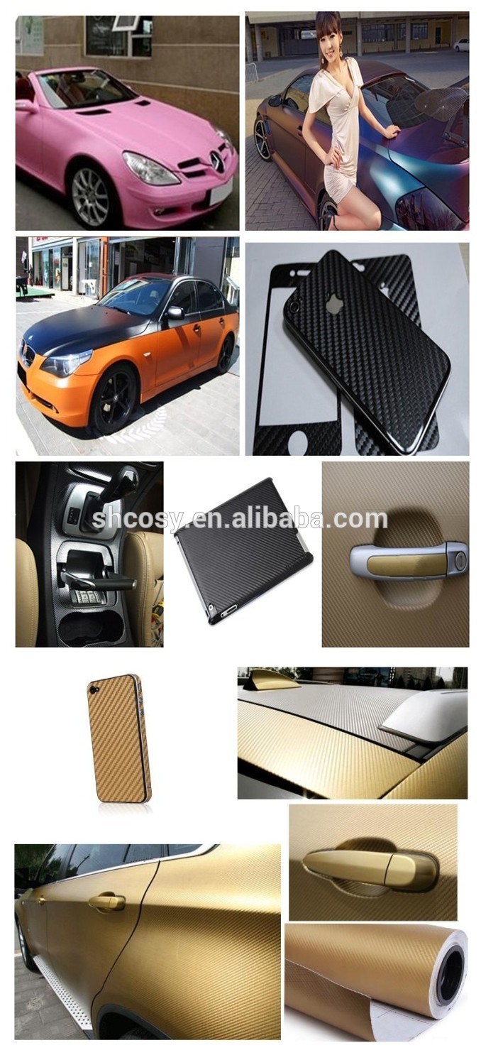 Super Quality 3D/4D/5D Carbon Fiber Vinyl for Car Wrap