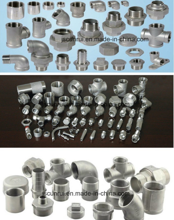 Machine Tool Processing Stainless Steel Screwed Thread Nipple Pipe Fitting